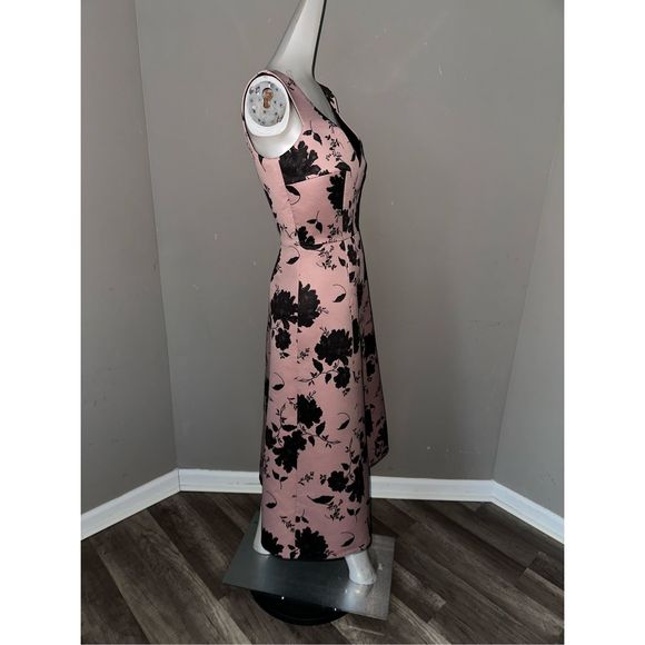 Emilia Wickstead Petrova Floral V-Neck Midi-Dress US 8 $1920 - Picture 9 of 13